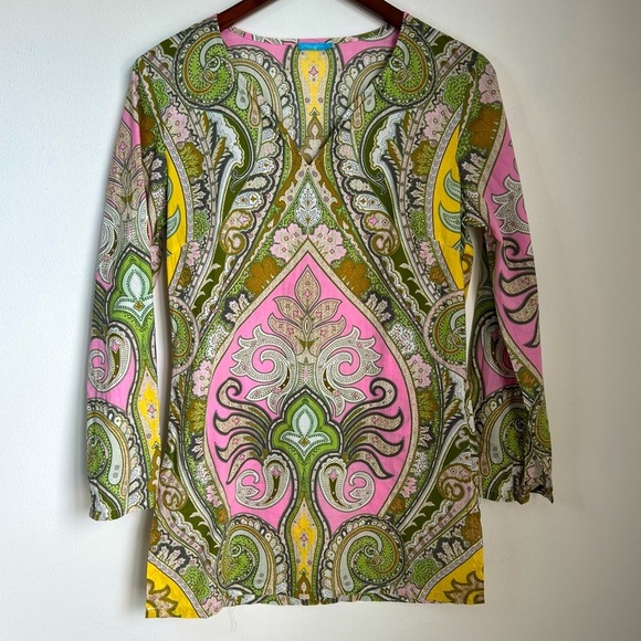 J. McLaughlin Boho Cotton Tunic Size 4 - Picture 1 of 8